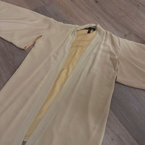 Winter Kate Kimono - Cream Colored - Size S - 100% Vintage Silk